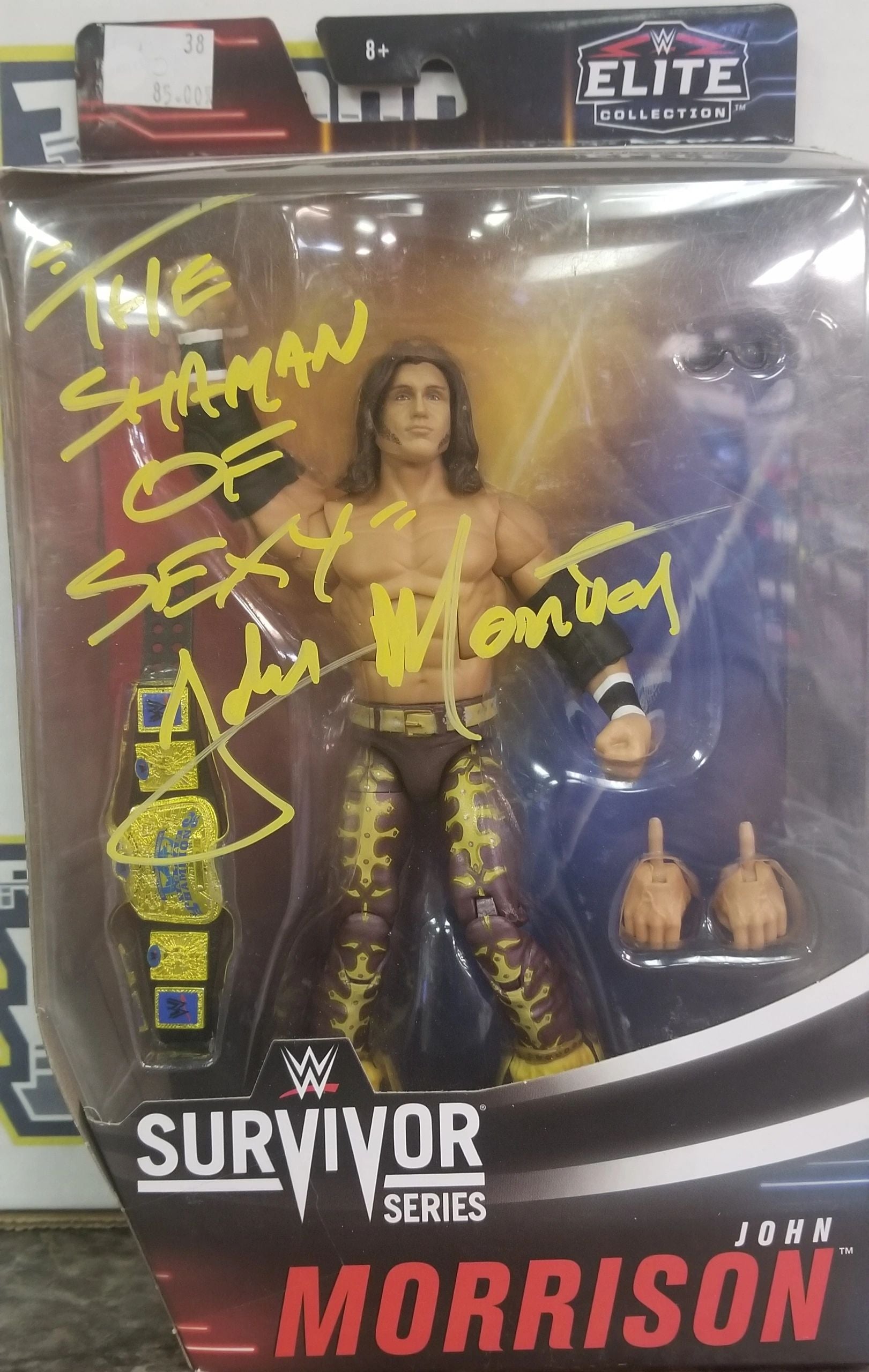 John Morrison WWE Wrestling Elite Collection Series 82 Action Figure SIGNED W/JSA Inscribed The Shaman of Sexy