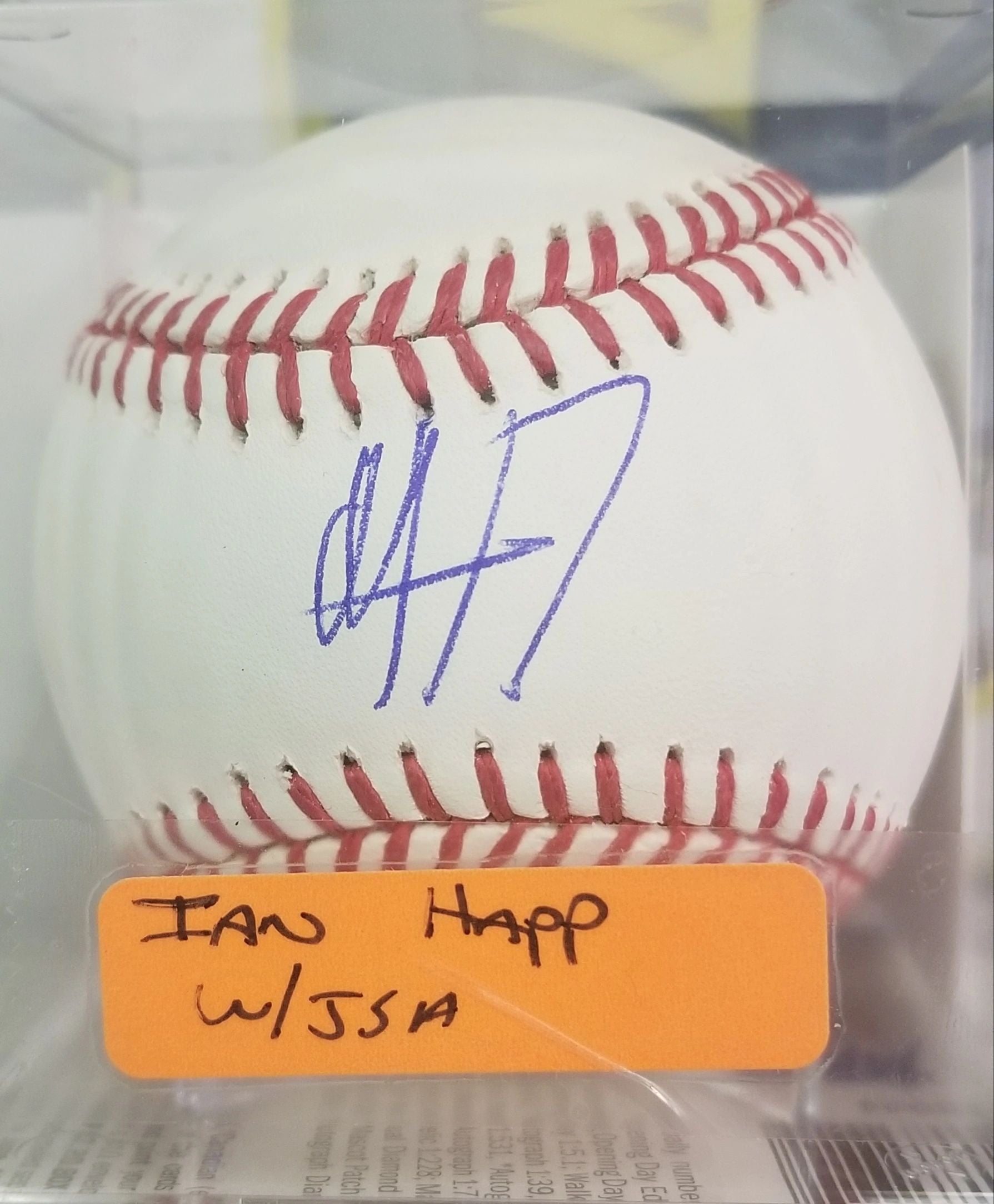 Ian Happ signed Baseball W/JSA COA