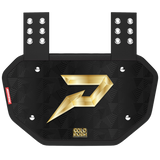 Phenom Elite Football Back Plate - Gold Rush Black