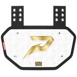Phenom Elite Football Back Plate - Gold Rush White