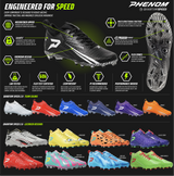 Phenom Elite Quantum Speed 2.0 Football Cleats - Orange