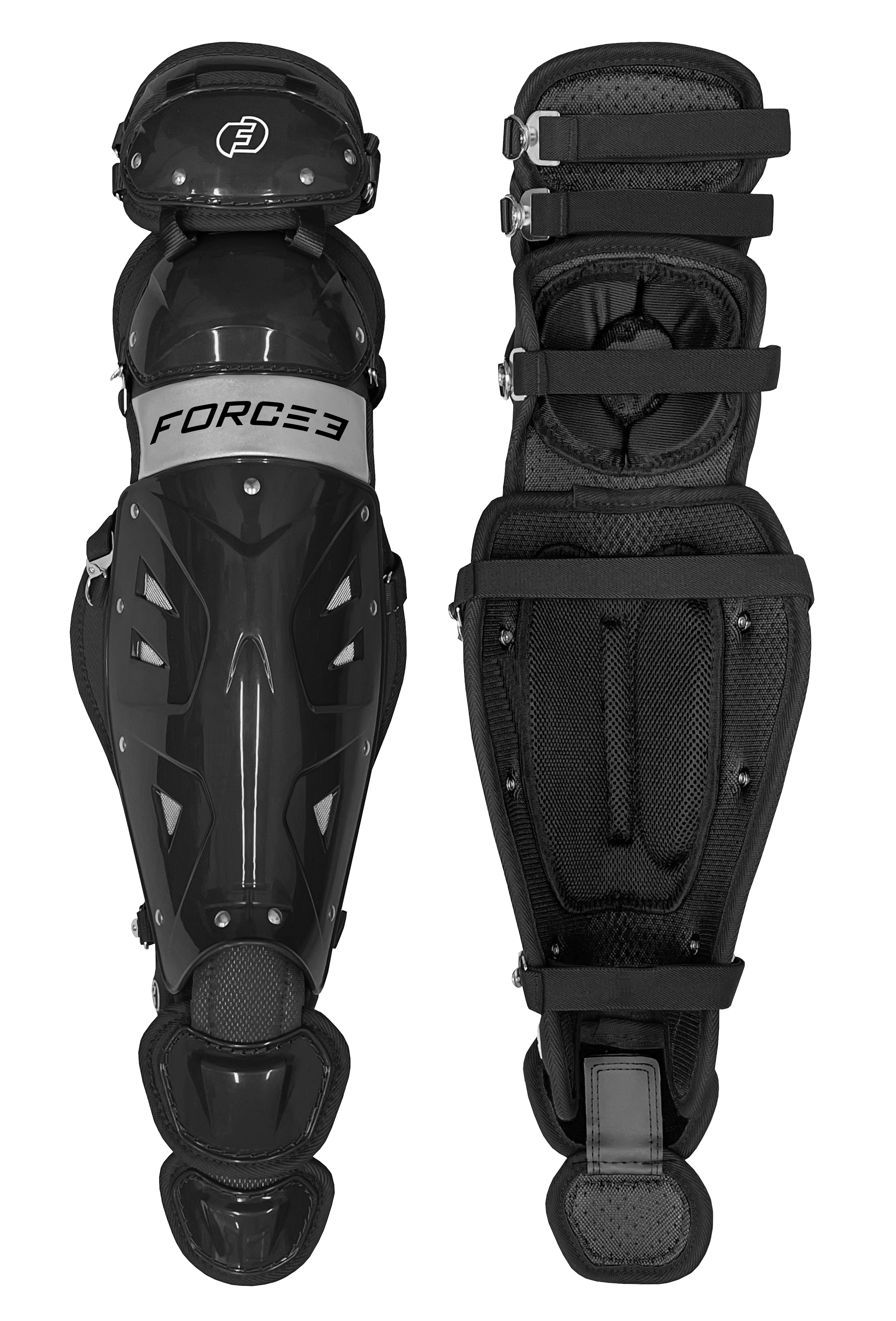 Force3 Adult | Pro Gear Catcher Shin Guards with Dupont Kevlar