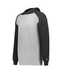 Gray and black hoodie on a white background
