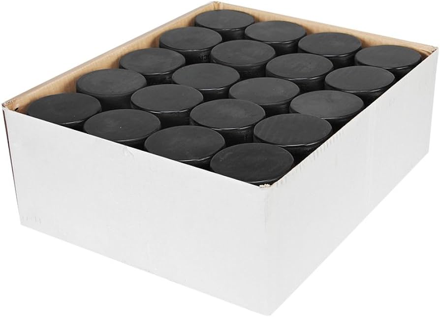 A&R Box of 25 Black Ice Hockey Pucks