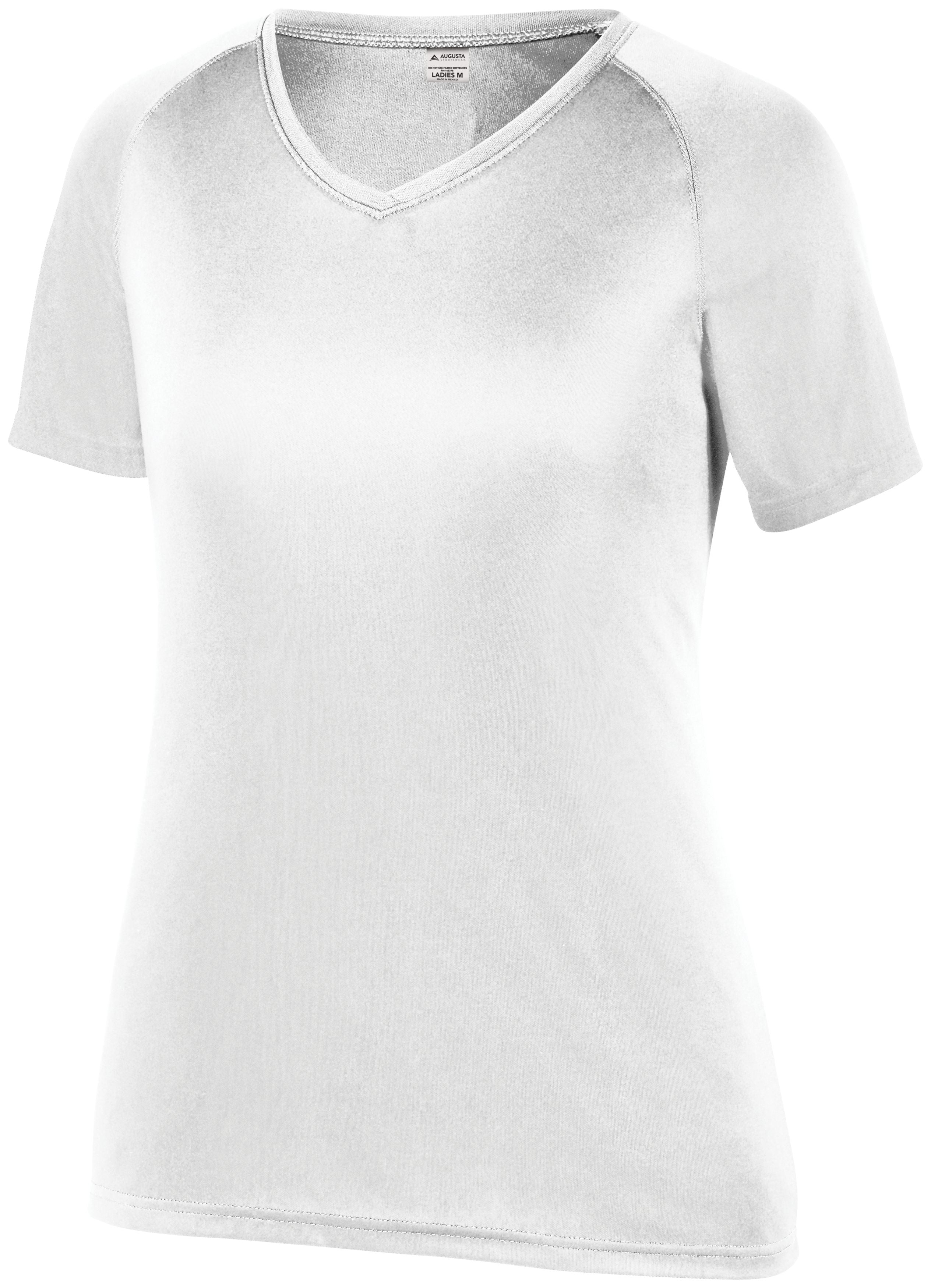 Girls Attain Wicking Raglan Sleeve Tee