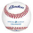 Official League Collegiate Flat Seam Baseballs-1 dozen