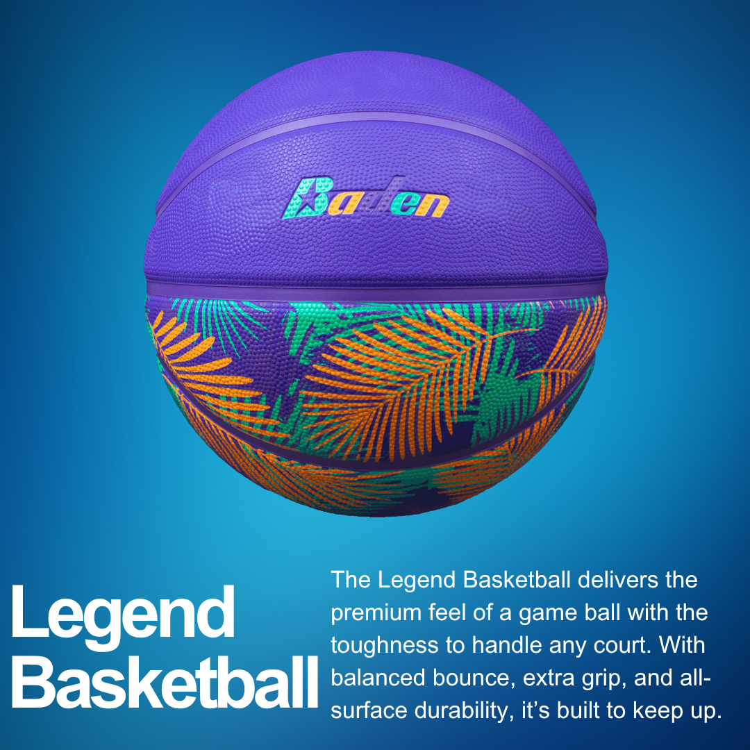 Legend Lifestyle Outdoor Game Rubber Basketball - Pro Game Sports