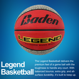 Legend Outdoor Game Rubber Basketball - Pro Game Sports