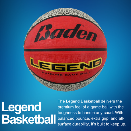 Legend Outdoor Game Rubber Basketball - Pro Game Sports