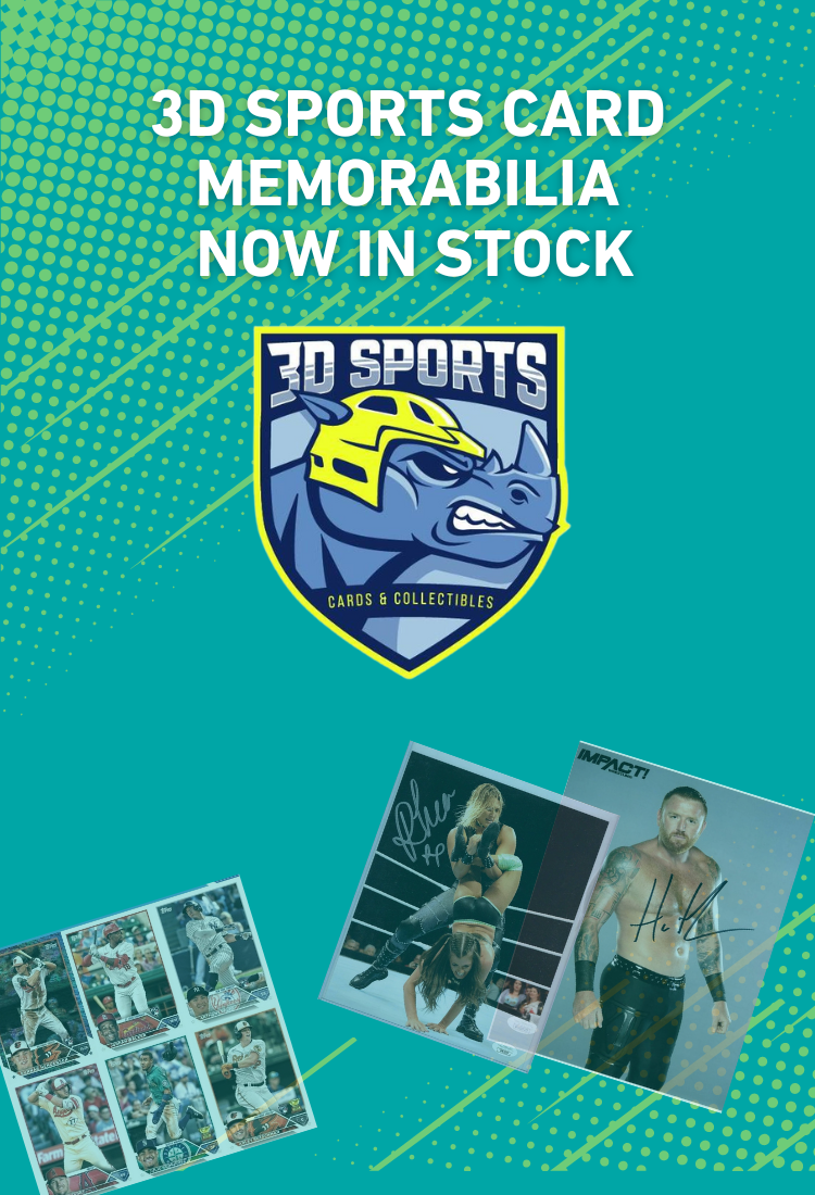 3D Sports Card memorabilia  Now in stock