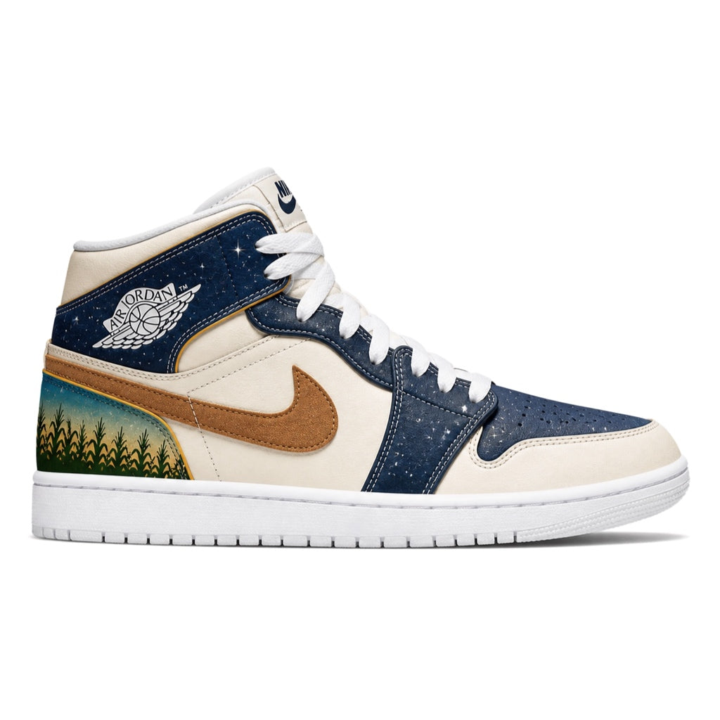 "Midnight Harvest" Jordan 1 Mid Shoes