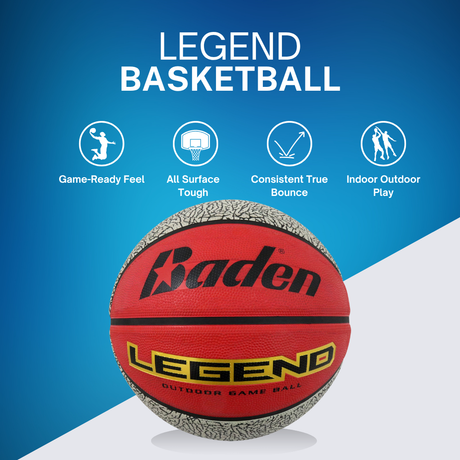 Legend Outdoor Game Rubber Basketball - Pro Game Sports