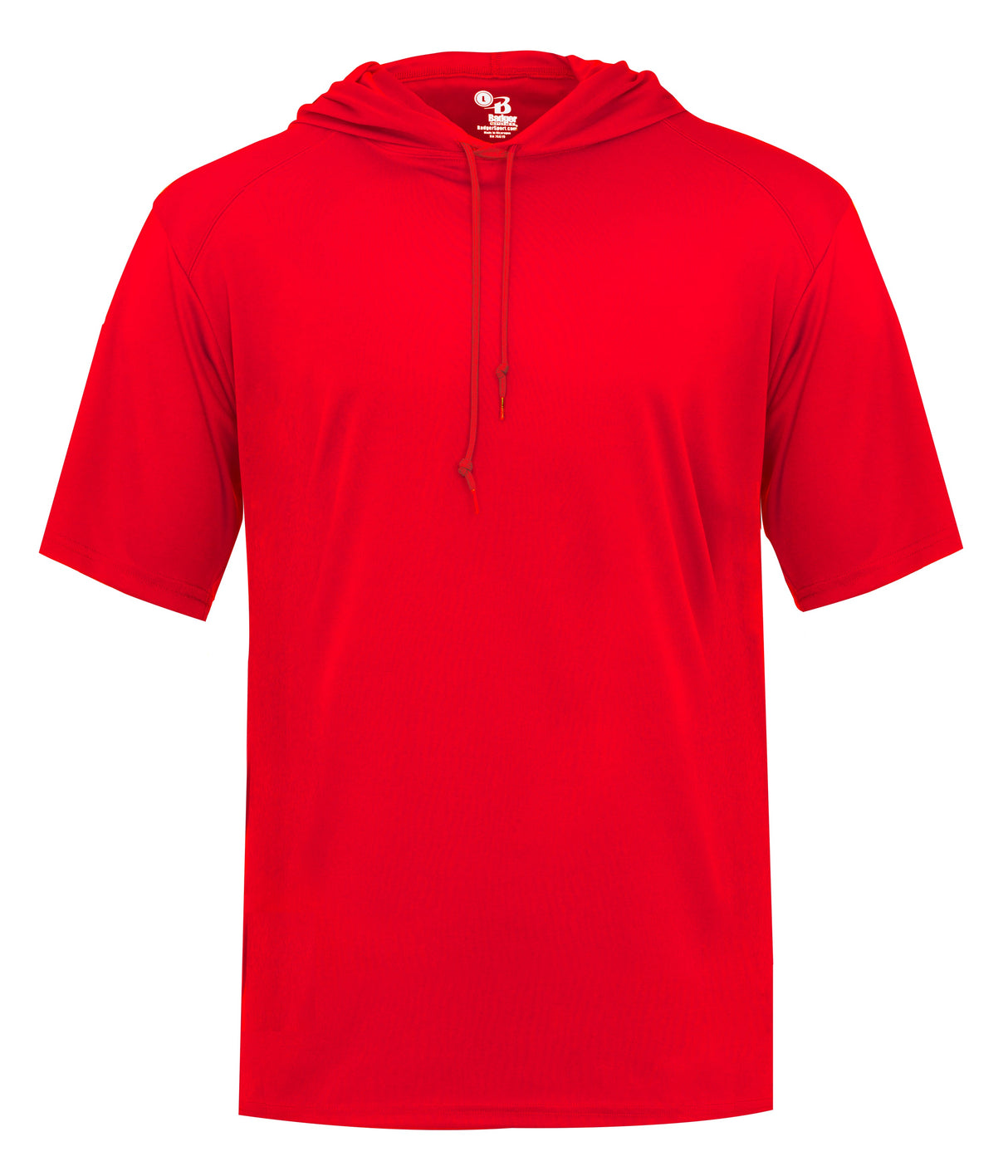 Red hoodie on a white background