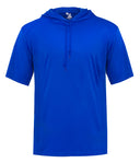Blue hoodie on a white background