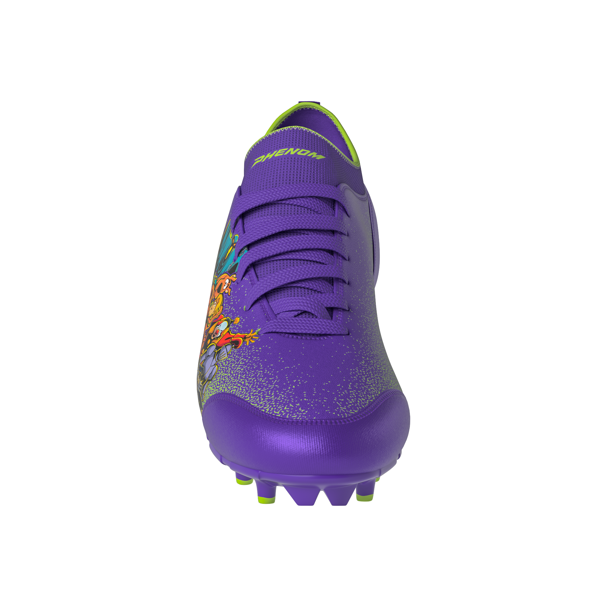 Scooby-Doo 'Unmasked' Purple Football Cleats - Velocity 3.0 by Phenom Elite