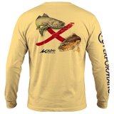 Men's SoWAL Sun Jersey Alabama Redfish Flag Long Sleeve
