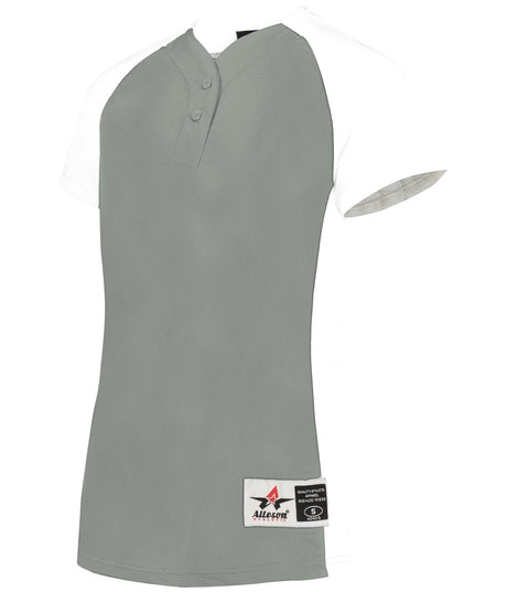 Girls Two Button Fastpitch Jersey - Pro Game Sports