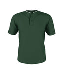 YOUTH TWO BUTTON MESH BASEBALL JERSEY