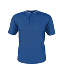 YOUTH TWO BUTTON MESH BASEBALL JERSEY