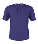YOUTH TWO BUTTON MESH BASEBALL JERSEY