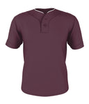 YOUTH TWO BUTTON MESH BASEBALL JERSEY