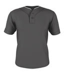 YOUTH TWO BUTTON MESH BASEBALL JERSEY