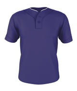 TWO BUTTON MESH BASEBALL JERSEY