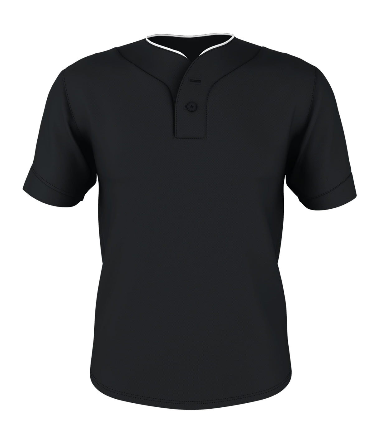 TWO BUTTON MESH BASEBALL JERSEY