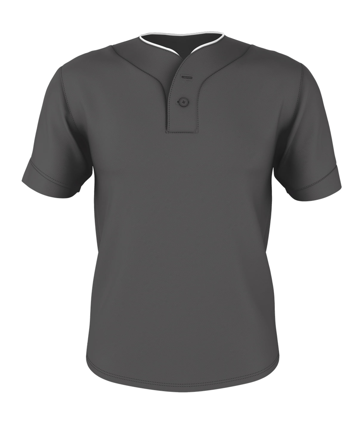 TWO BUTTON MESH BASEBALL JERSEY