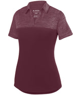 Ladies Shadow Tonal Heather Polo