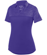 Ladies Shadow Tonal Heather Polo