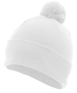 Knit Fold Over Pom-Pom Beanie