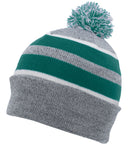 Knit Fold Over Pom-Pom Beanie