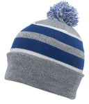 Knit Fold Over Pom-Pom Beanie