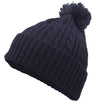 Cable Knit Pom-Pom Beanie