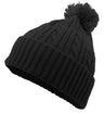 Cable Knit Pom-Pom Beanie