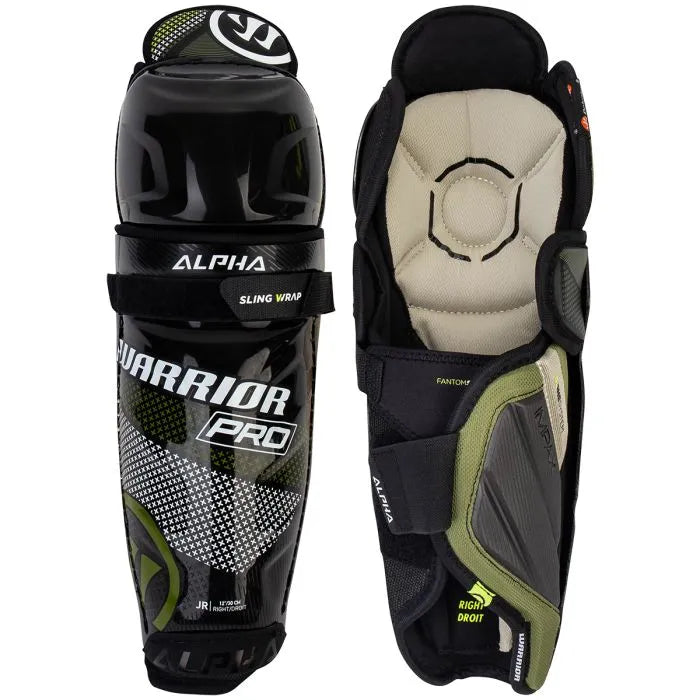 WARRIOR ALPHA PRO HOCKEY SHIN GUARD - JUNIOR