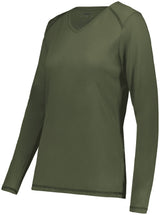 Ladies Super Soft-Spun Poly Long Sleeve Tee