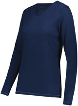 Ladies Super Soft-Spun Poly Long Sleeve Tee
