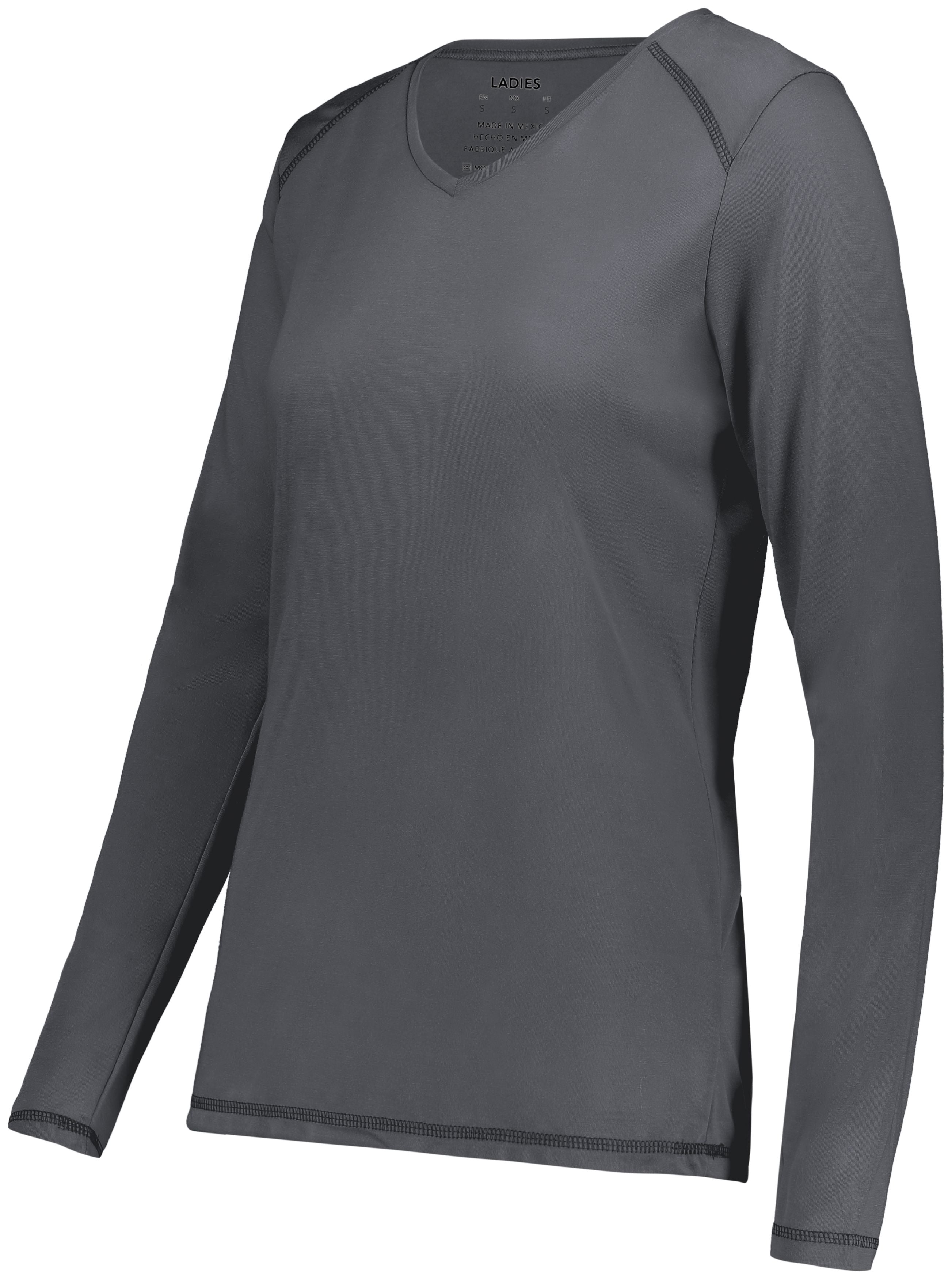 Ladies Super Soft-Spun Poly Long Sleeve Tee