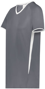 Ladies Cutter+ V-Neck Jersey