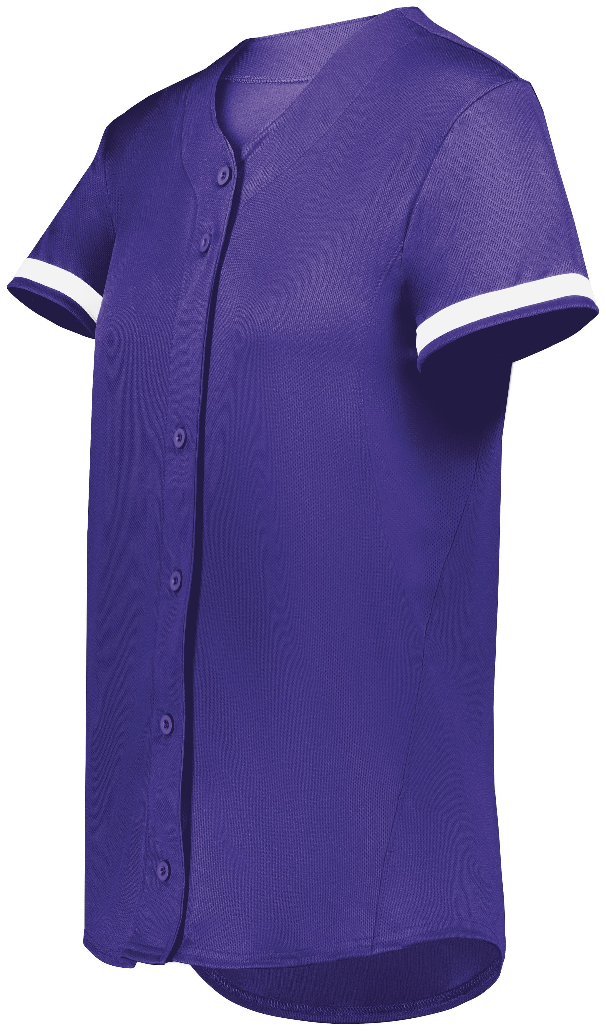 Girls Cutter+ Full Button Softball Jersey