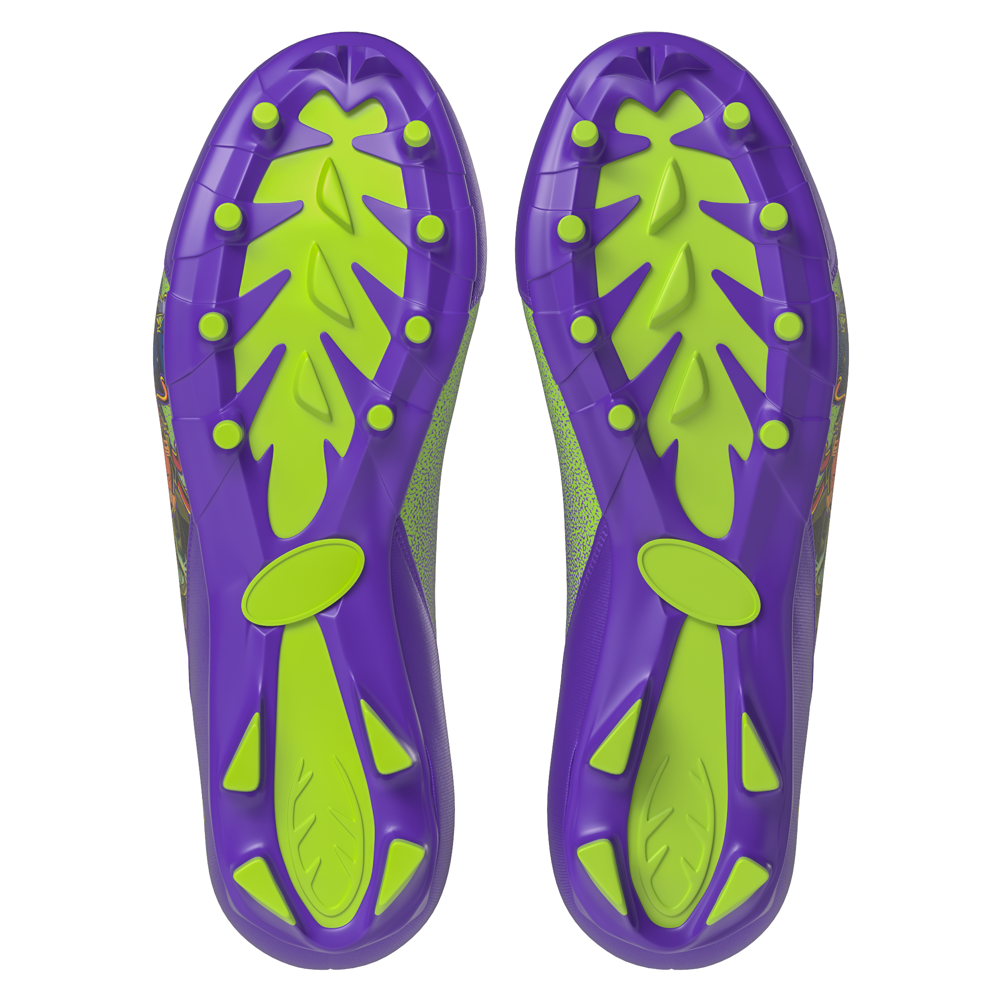 Scooby-Doo 'Unmasked' Purple Youth Football Cleats - Velocity 3.0 by Phenom Elite