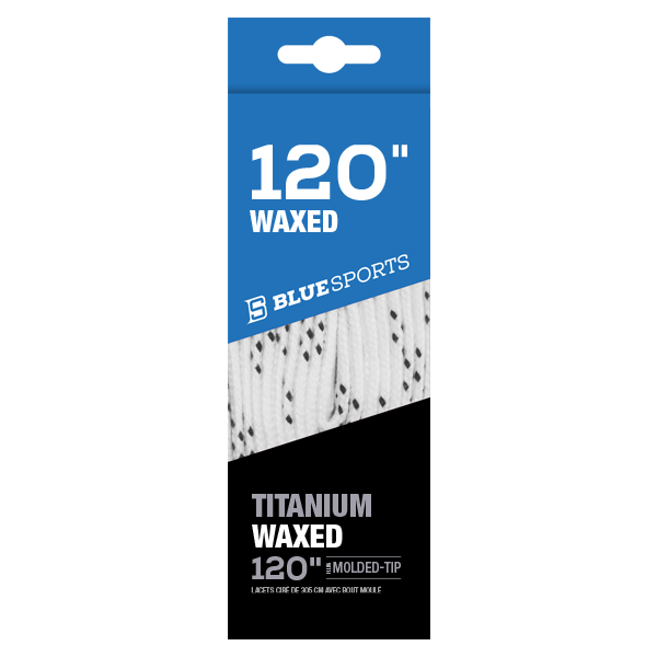 Blue Sports - Titanium Waxed Laces
