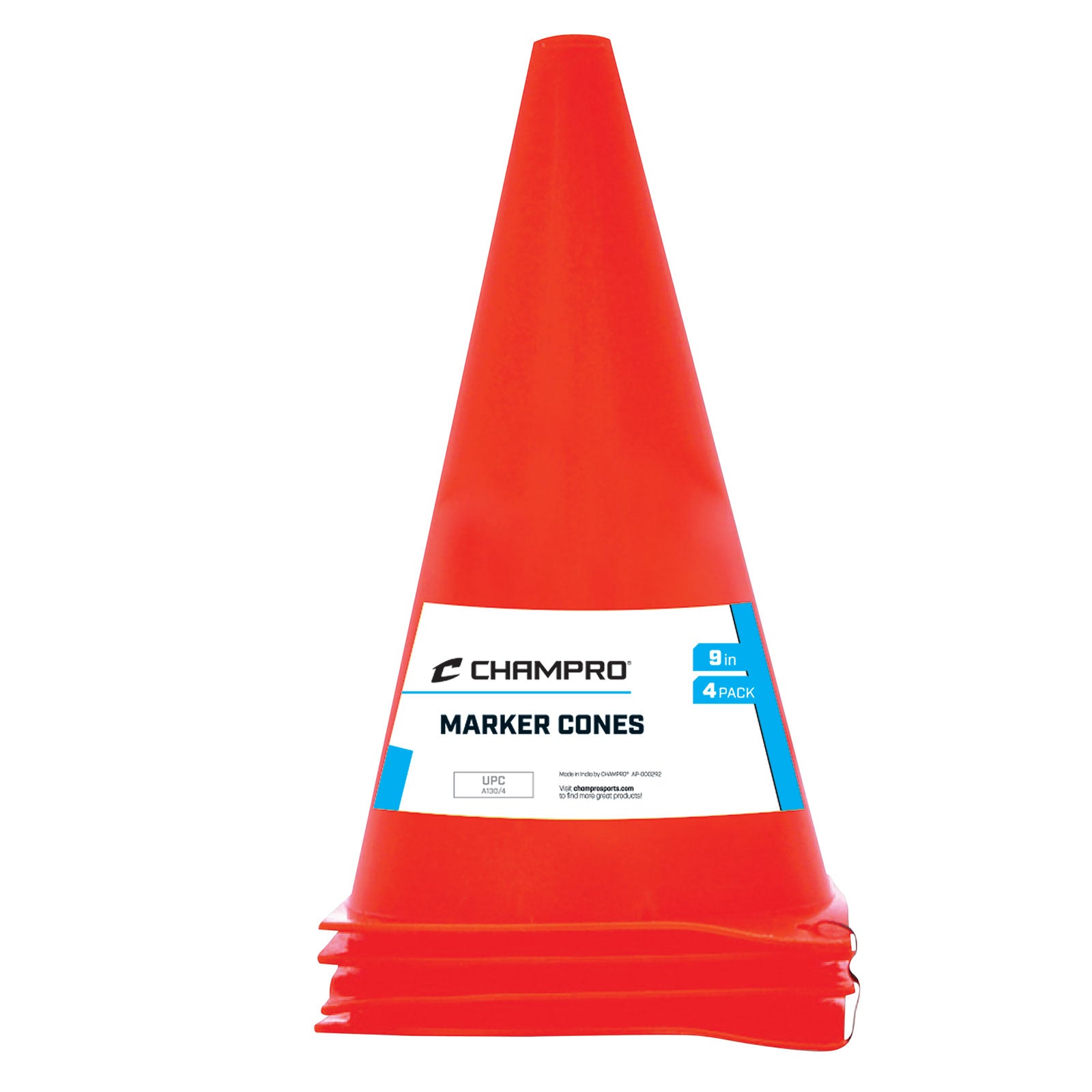 Plastic Marker Cones (Set of 4)