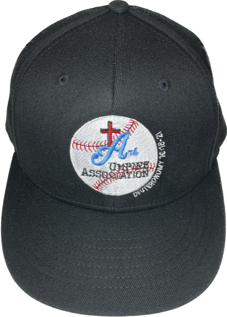 Ark Umpire Association Traditional Flex-Fit Baseball 6-stitch Hat - Black - Pro Game Sports