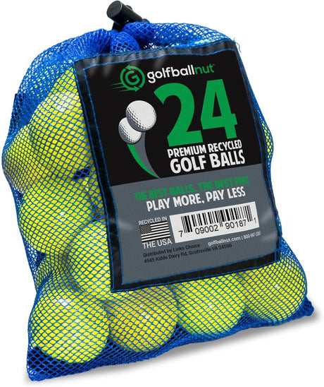 Used Bridgestone Yellow Mix Golf Balls - Bulk Mesh Bags