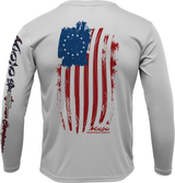 Men's SoWAL Sun Jersey Betsy Ross Flag Long Sleeve