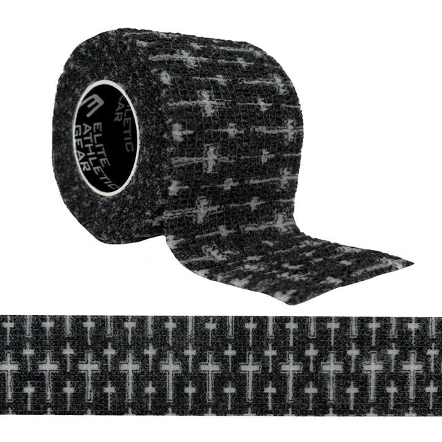 Faith Cross Black Self Stick Athletic Tape - Pro Game Sports