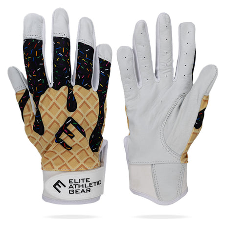 Black Ice Cream Batting Gloves - Pro Game Sports